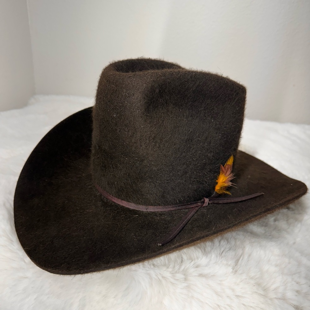 Vintage Bailey premier Cowboy Hat stelzing’s brown color size 6 7/8
